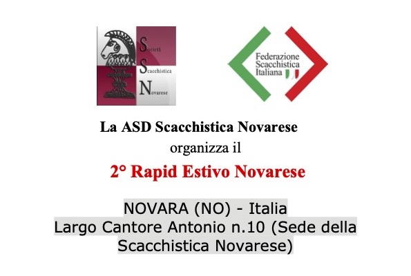 Secondo Rapid Estivo Novarese il 31 agosto